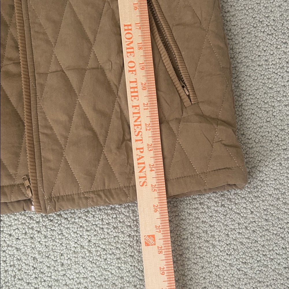 Quilted Tan Hooded Vest - Picture 7 of 8